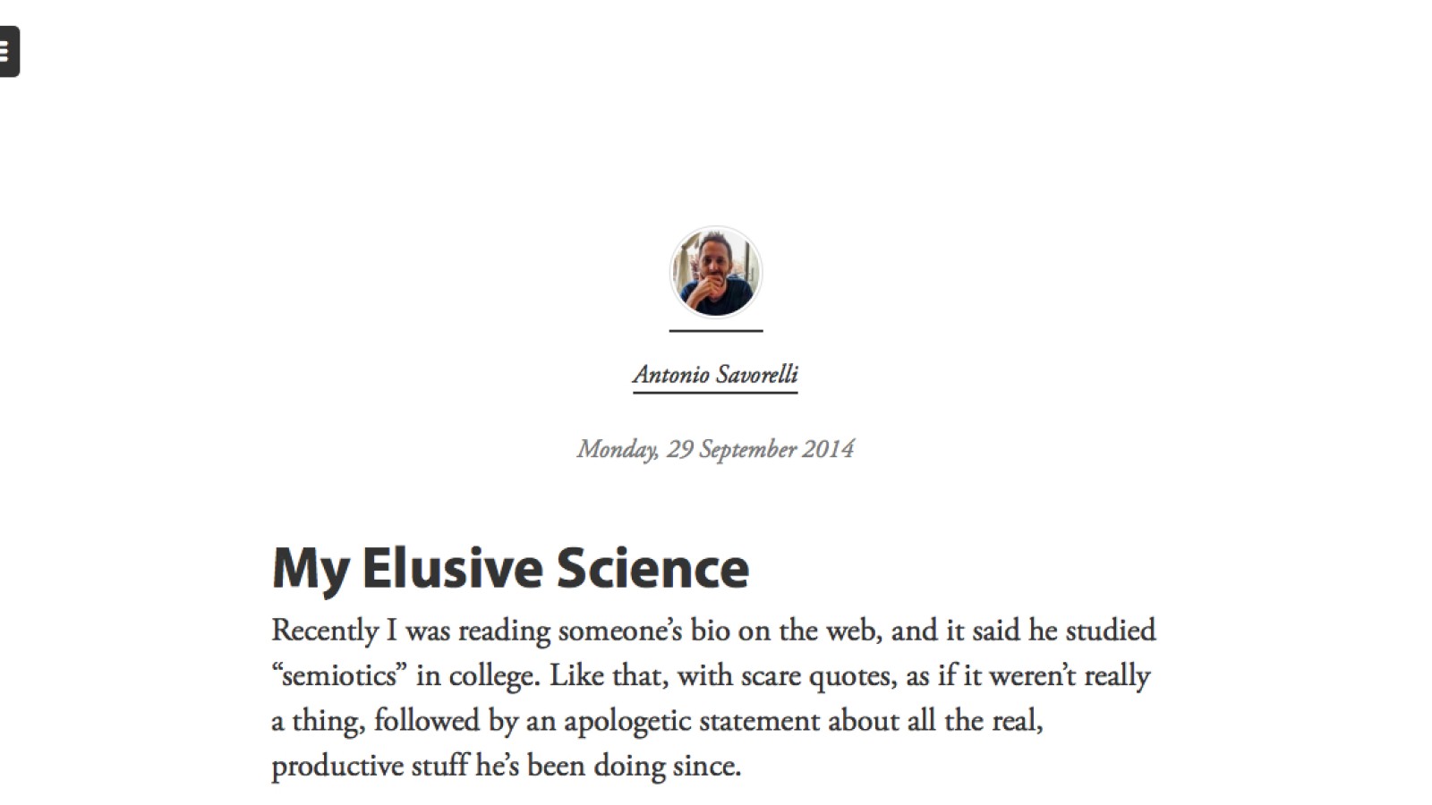 My face on The Pastry Box Project's home page